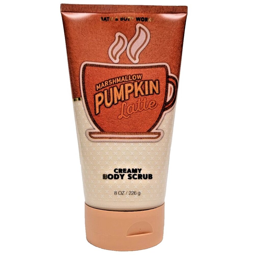 BATH & BODY WORKS MARSHMALLOW PUMPKIN LATTE CREAMY BODY SCRUB 8 oz NEW! Gourmand